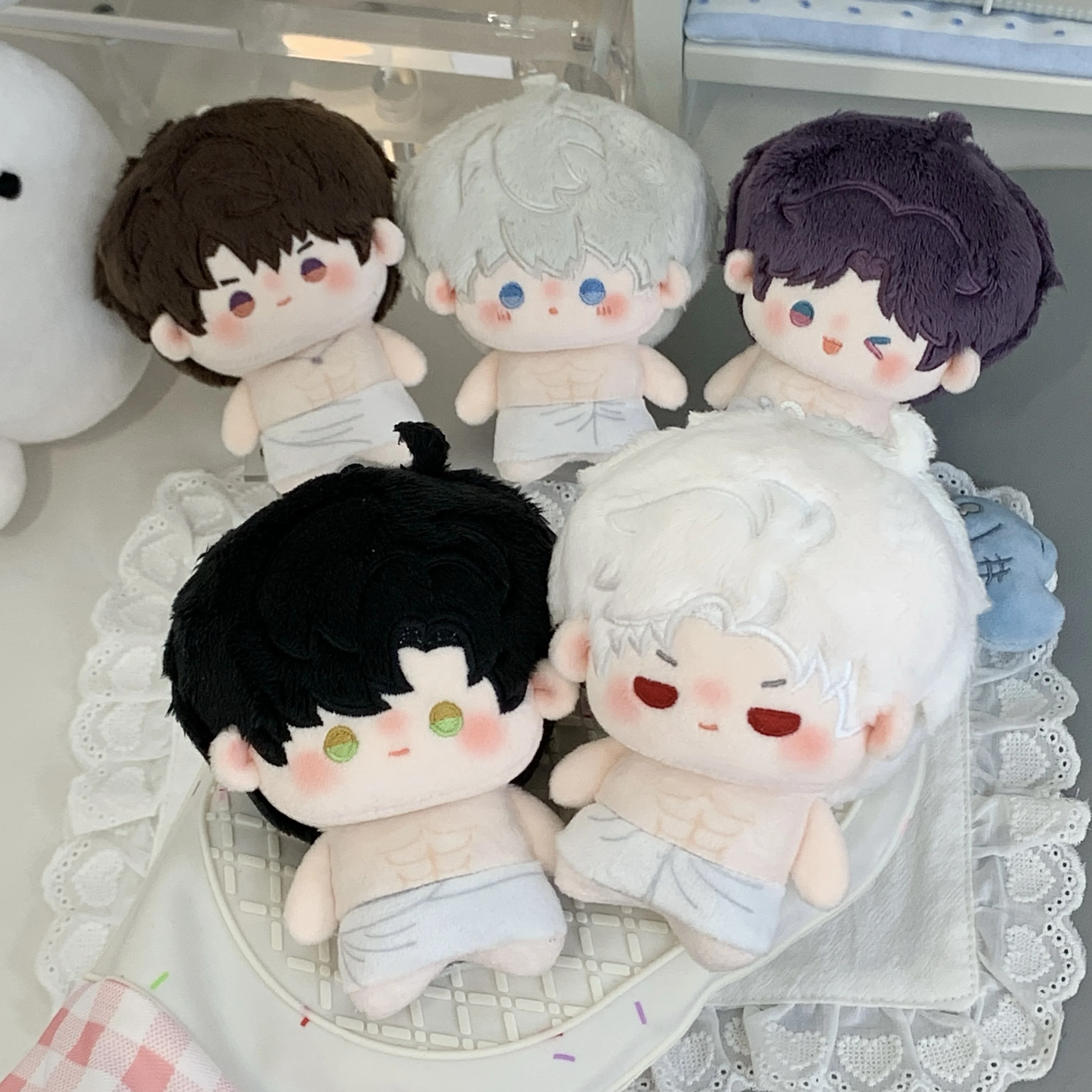 In Stock 10cm Love And Deep Space Cotton Doll Bath Towel Series Decorative Backpack Pendant Game Peripherals Fans Birthday Gift