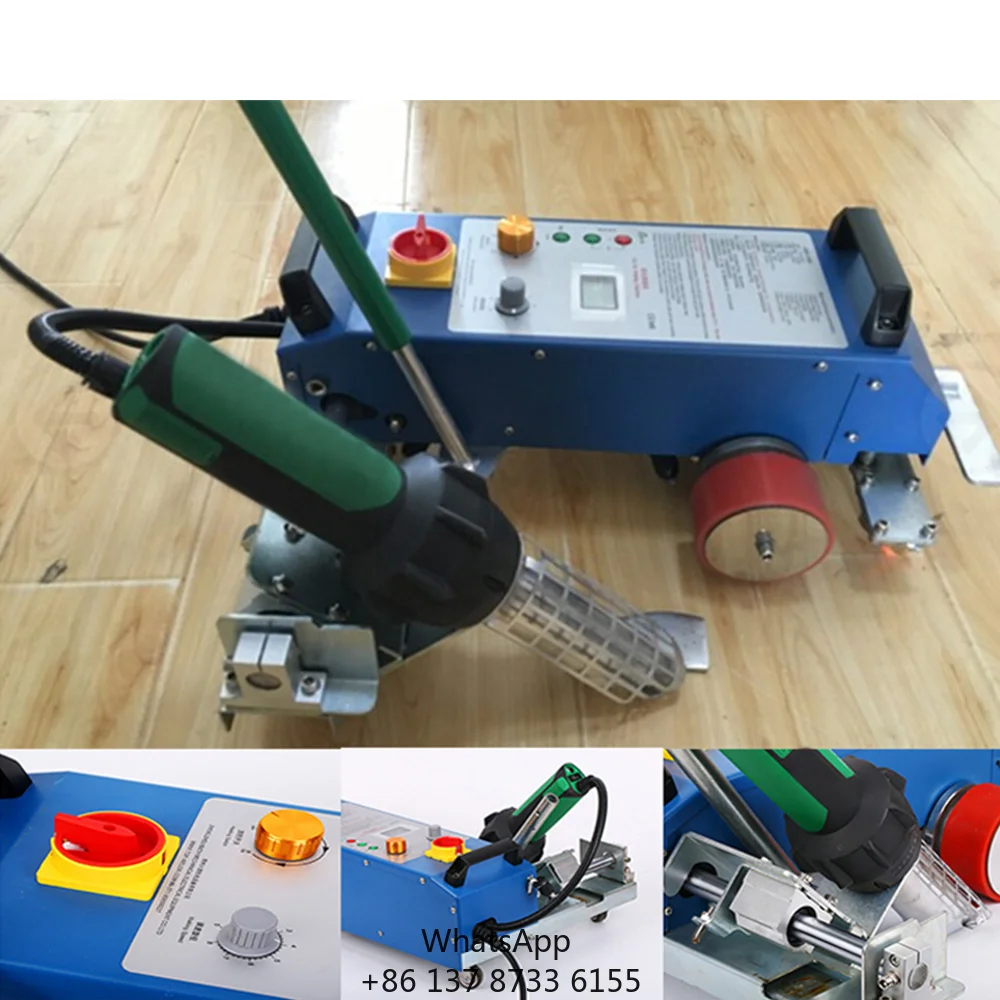 3400B Automatic Hot Air Welding Machine PVC Tarpaulin Welder For Tent Banner Waterproof Membrane Seaming