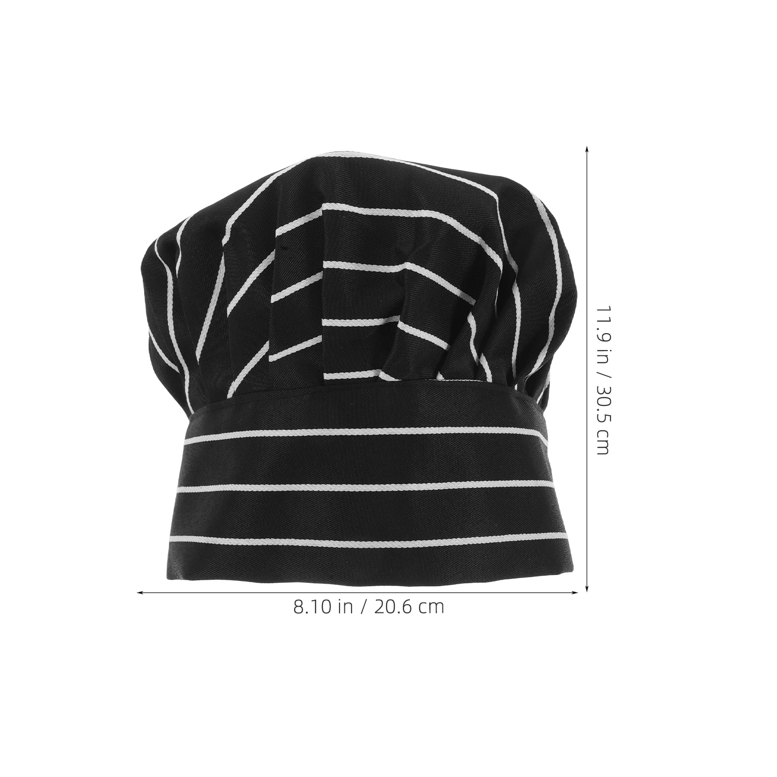 Gorro de Chef Branco Plissado para Homens e Mulheres, Chapéu Profissional de Cozinha para Culinária e Confeitaria, Chapéu de Chef de Algodão Respirável