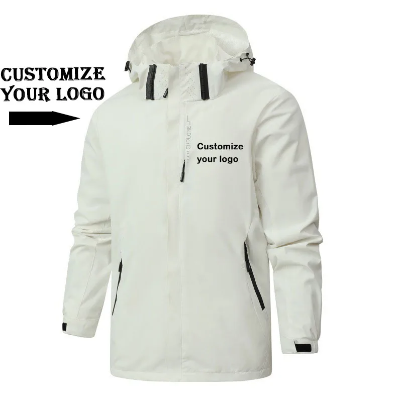 DIY customizes your logo casual American loose hooded jacket, men's and women's zipper workwear, size reference size chart