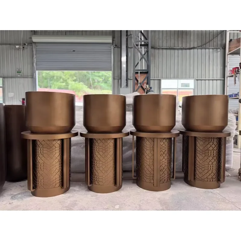 for Modern Outdoor Planter Box Large Commercial Flower Pot for Garden Landscape Mall Decoration Custom Available