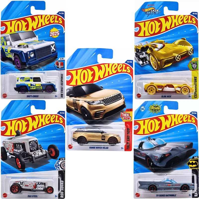 Neue Hot Wheels Cars 2025E Case 1:64 Mustang Honda Aston Martin Chevy Koenigsegg Druckguss-Fahrzeugmodellautos