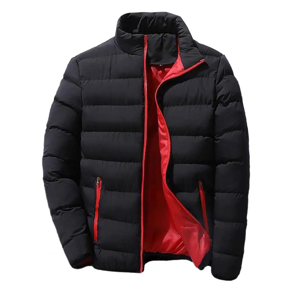 Winter mode neue Männer Reiß verschluss Stehkragen Baumwoll jacke lässig verdickt warm Parka Hip-Hop Street Men Jogging Sport jacke