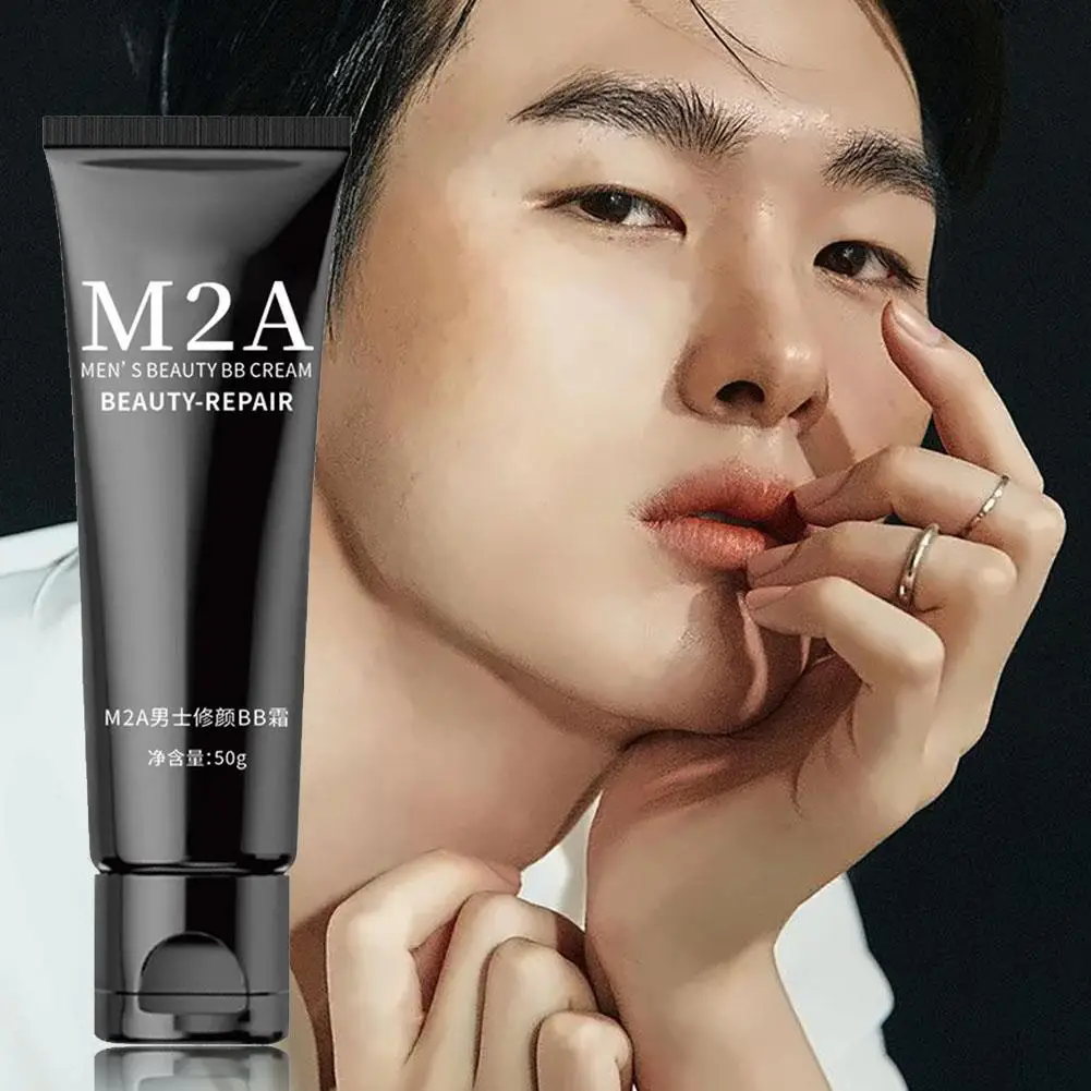 Men's Bb Cream Whitening Oil-control Concealer Freckle Liquid Brighten To Makeup Skin Easy Wear Cosmetic Removing X9k4