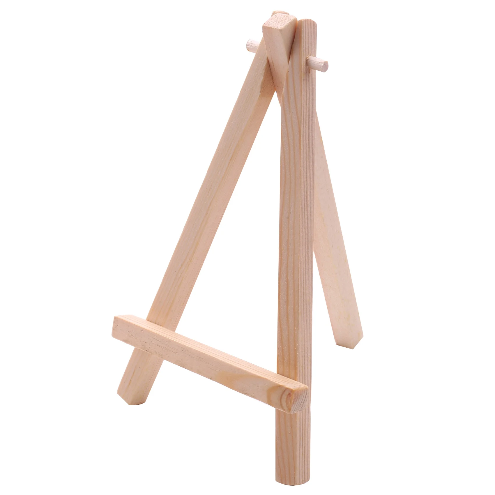 10Pcs Mini Wooden Artist Easel-Triangle Wedding Table Stand 15 X 8 Cm