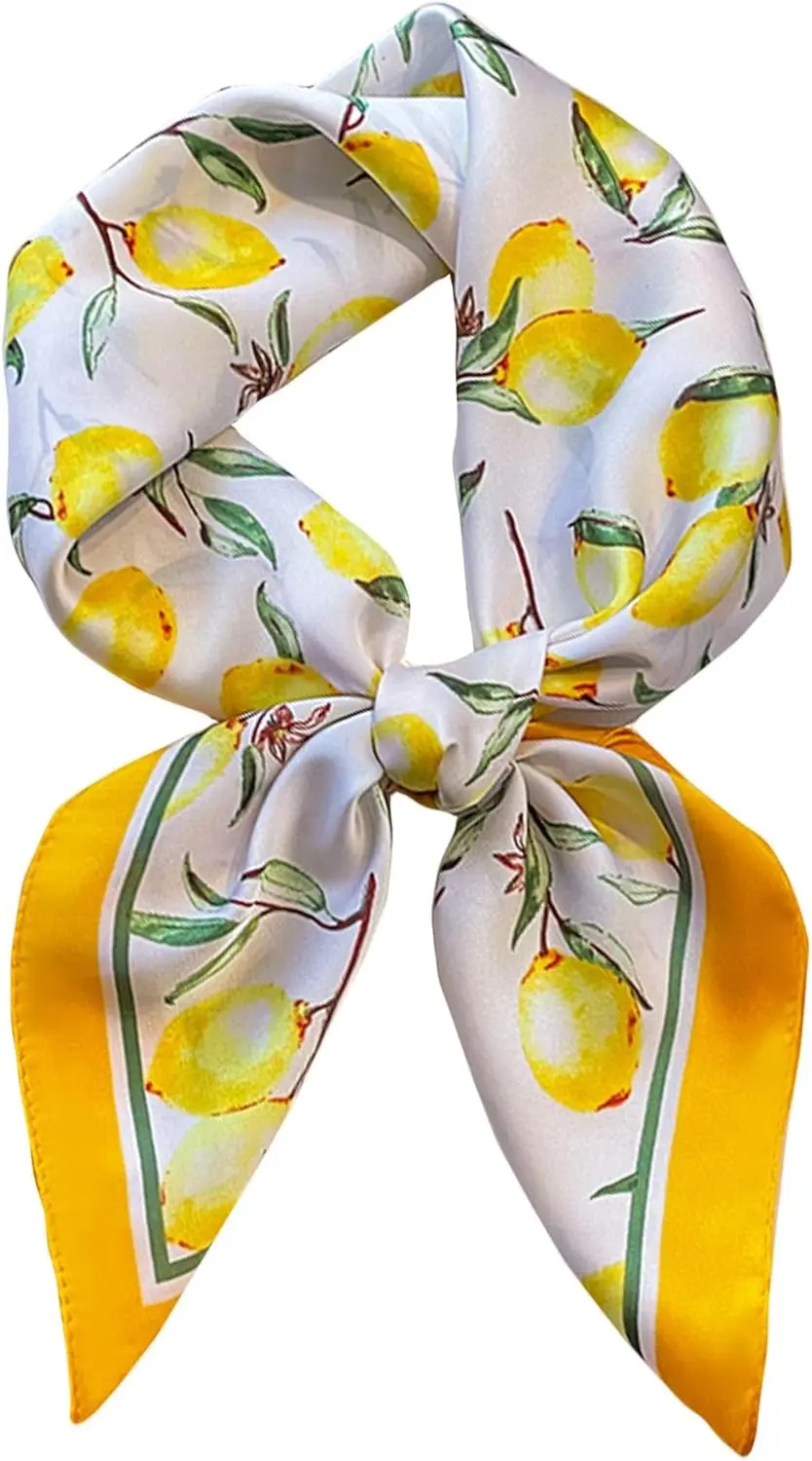 

Silky Scarf for Women Lightweight Satin Bandanas Neck Hair Wrap For Sleeping Head Scarves