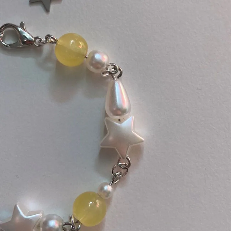 yellow star simple bracelet Y2K jewelry