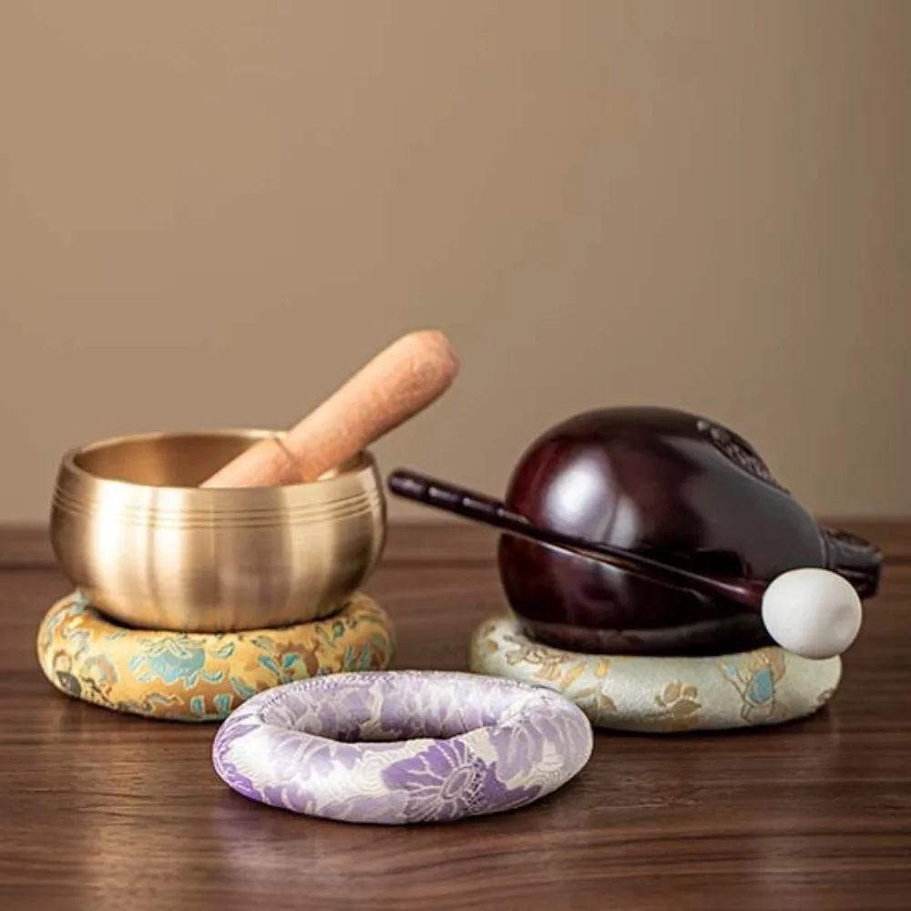 

Purified Cotton Nepal Tibetan Singing Bowl Mat Yoga Meditation Singing Bowl Pad Musical Instruments Percussion Accessories