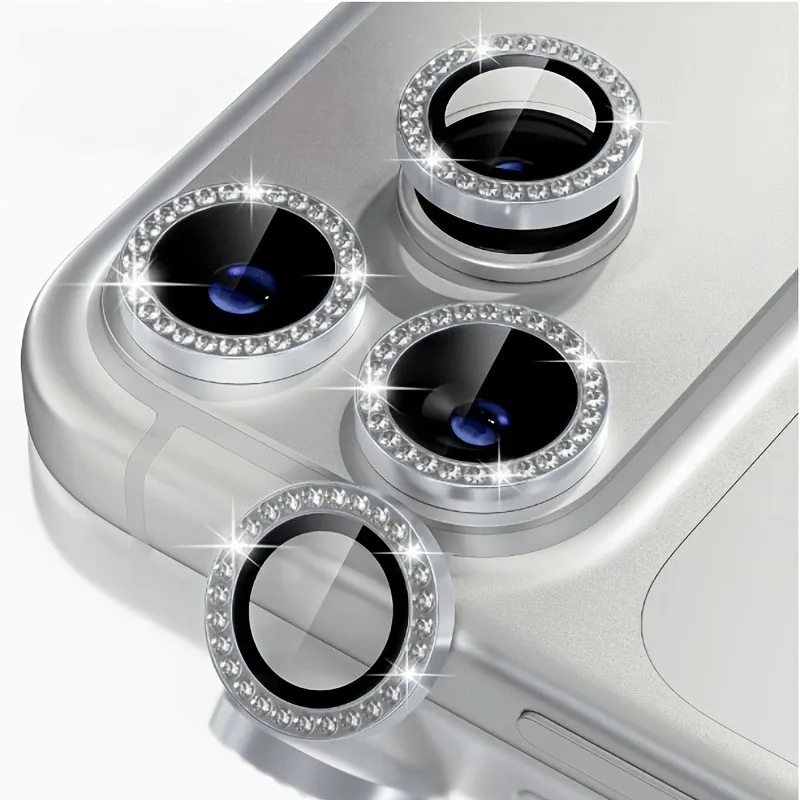 Luxury Bling Glitter Diamond Camera Lens Protector Film For iPhone Ultra 18 Fold 17 18 Pro Max 18Pro 17Pro Tempered Glass Cover