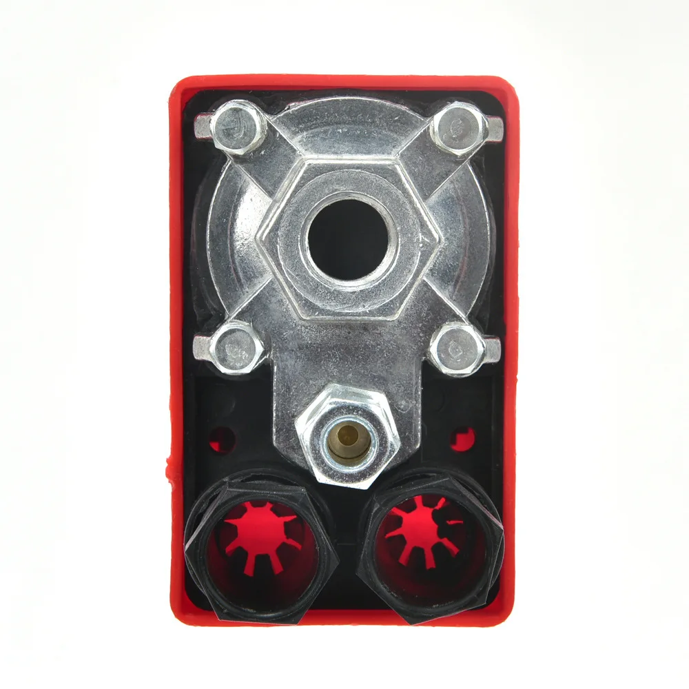 Pressure switch vertical single hole four-way air compressor air pump accessories red cover controller