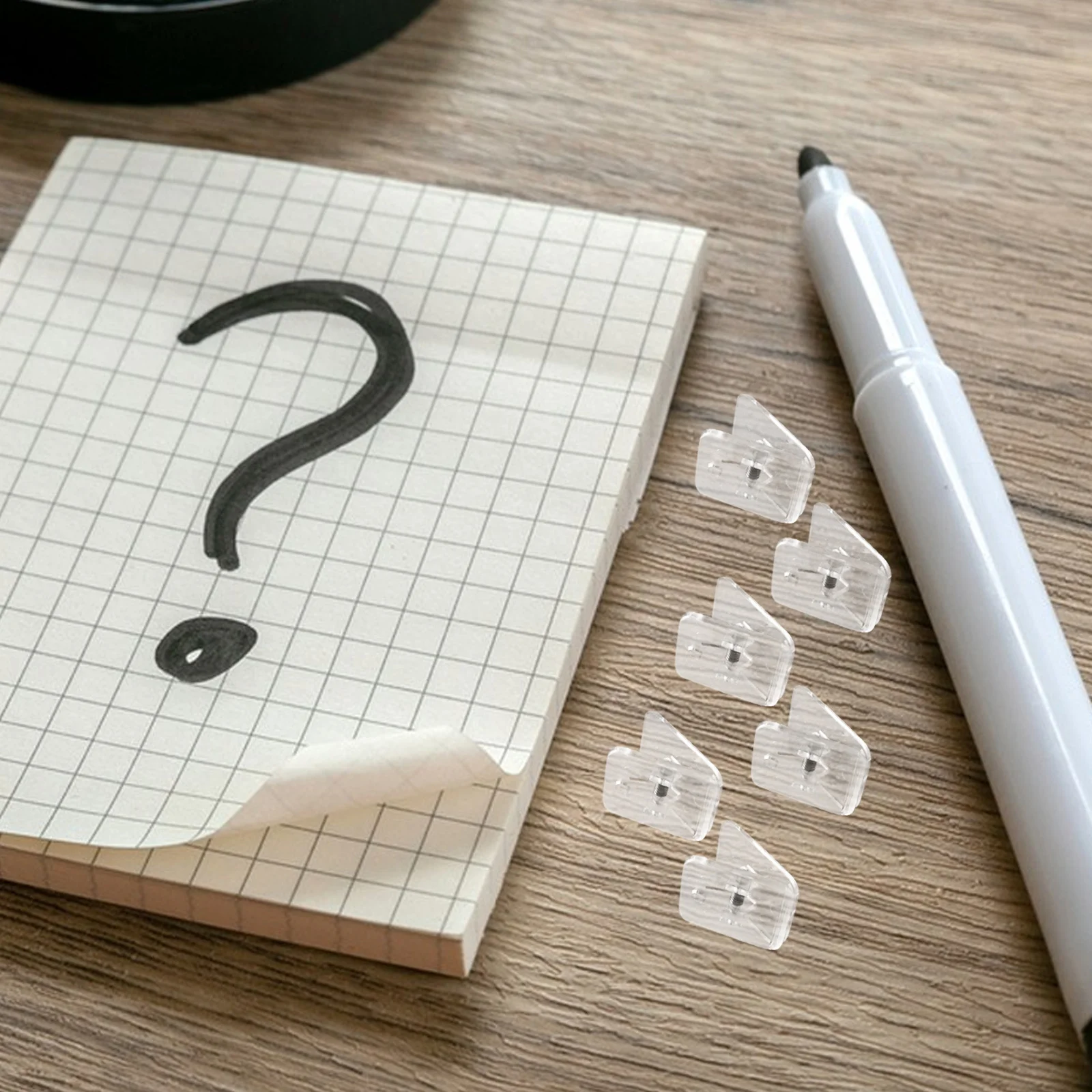 40 قطعة من مشابك الموثق البلاستيكية للمكتب بقبضة قوية ومشابك مستندات مربعة لتنظيم الورق المدرسية والقرطاسية