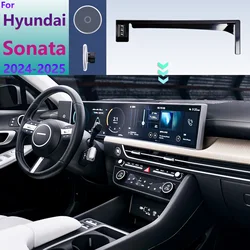 For Hyundai Sonata 2024 DN8 Car Phone Holder TouchScreen Fixed Base Car Magnetic Wireless Charging Stand Car MagSafe Supports