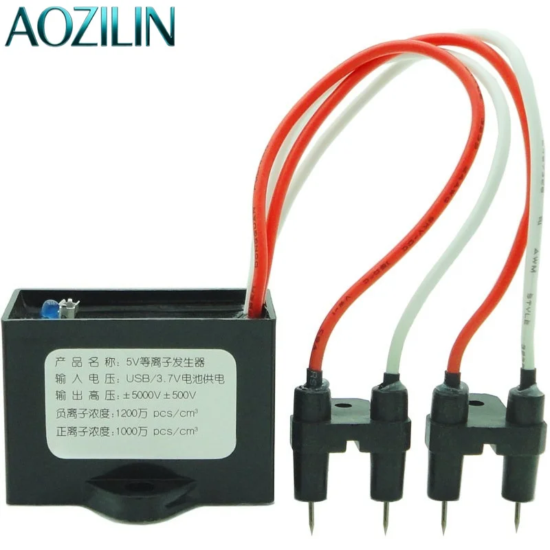 AOZILIN DC5V Micro‑USB Negative Ion Generator Module,Plasma Ionizer Air Purifier Module for DIY Air Cleaning Experiment Project