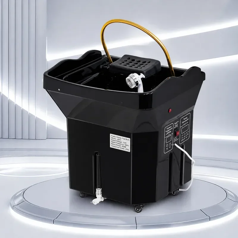 Portable Head Treatment Instrument Movable Hair Ear Fumigation Water Circulation Shampoo Basin Splicing Beauty Bed