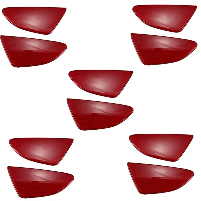 

Firmly 5X Car Styling ABS Plastic Rear Tail Fog Light Lamp Reflector Panel Set For Mazda 2 Demio 2015-2018