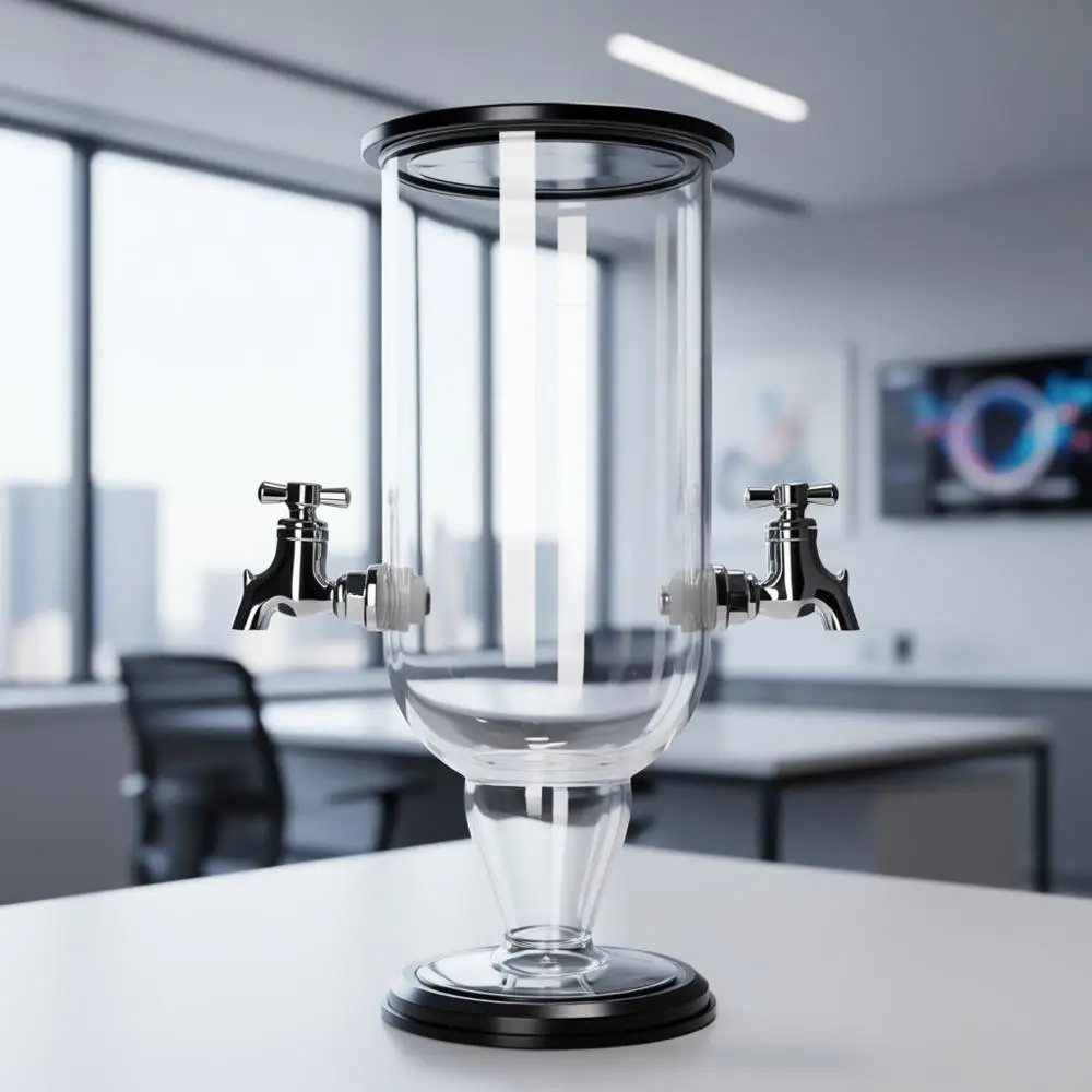 

Компактный фонтан для абсента из дутого стекла с двойными носиками для легкого использования