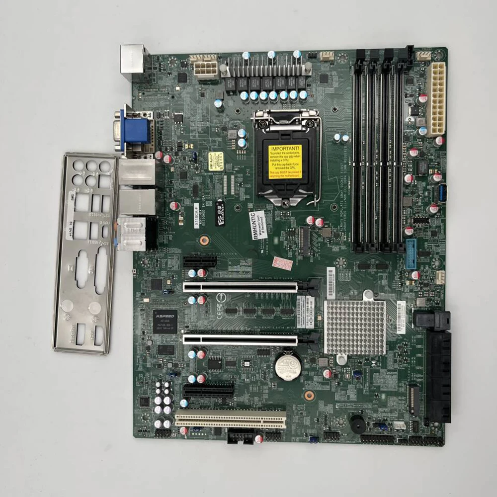 For Supermicro Workstation Motherboard 8th/9th Gen Core i3/i5/i7/i9 Xeon E-2100/E-2200 Series DDR4 PCI-E 3.0 LGA-1151 X11SCA-F