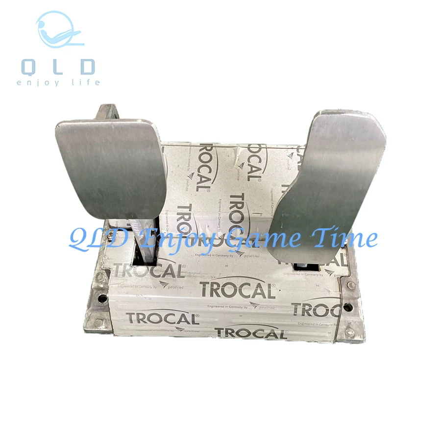 

Metal Accelerator and Brake Pedal, Parts for Arcade Outrun Car Racing Motor Driving Simulator Children Game Machine Kit DIY