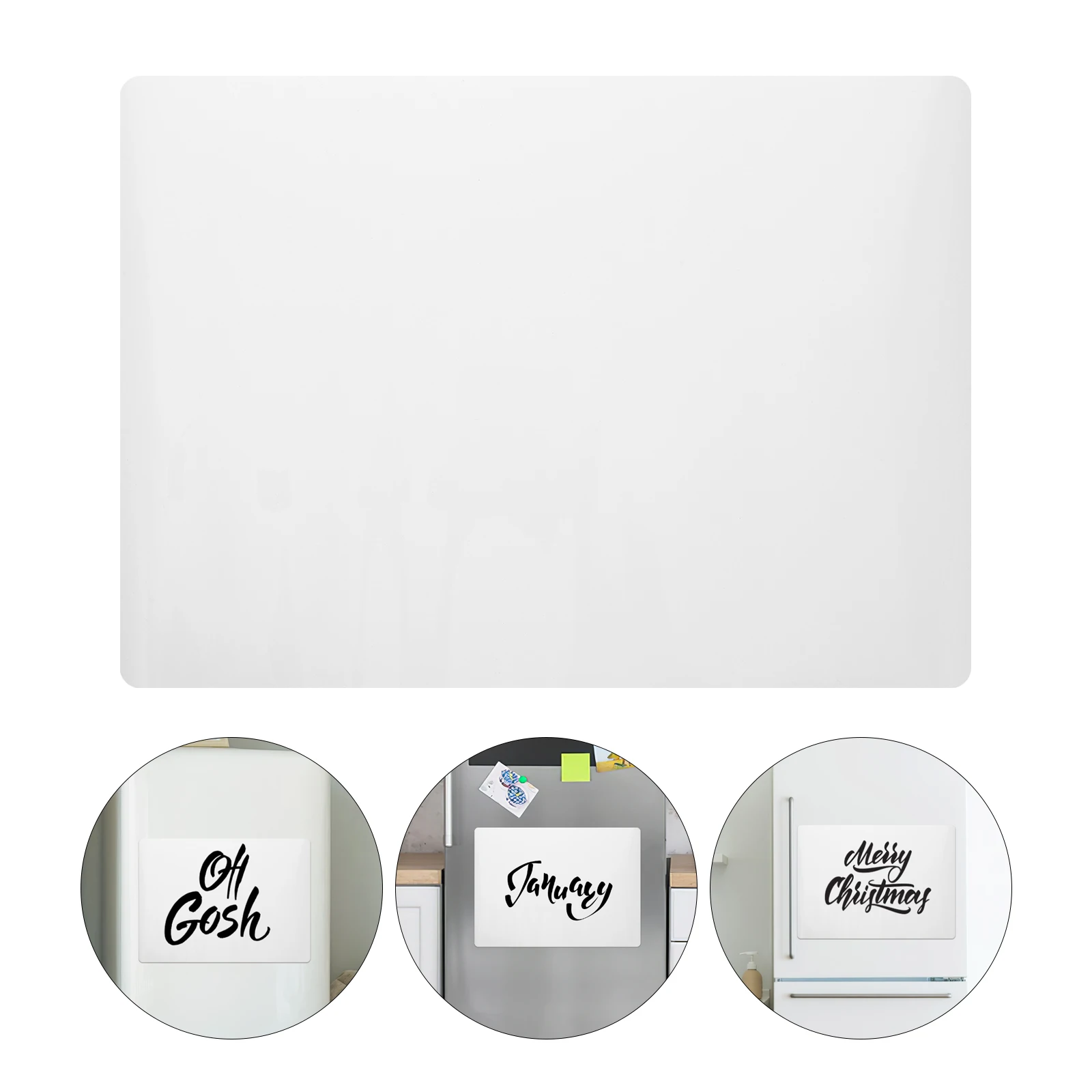 

Magnetic Soft Whiteboard A3 Round Corner Dry Erase Boards Fridge Sticker Wall Planner Memo Pad Refrigerator Writing Board