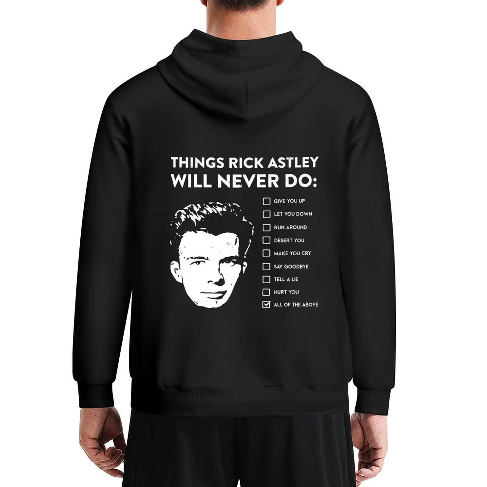 

Music Retro Things Rick Astley Will Never Do Halloween Hoodie hooded shirt anime clothing new in hoodies