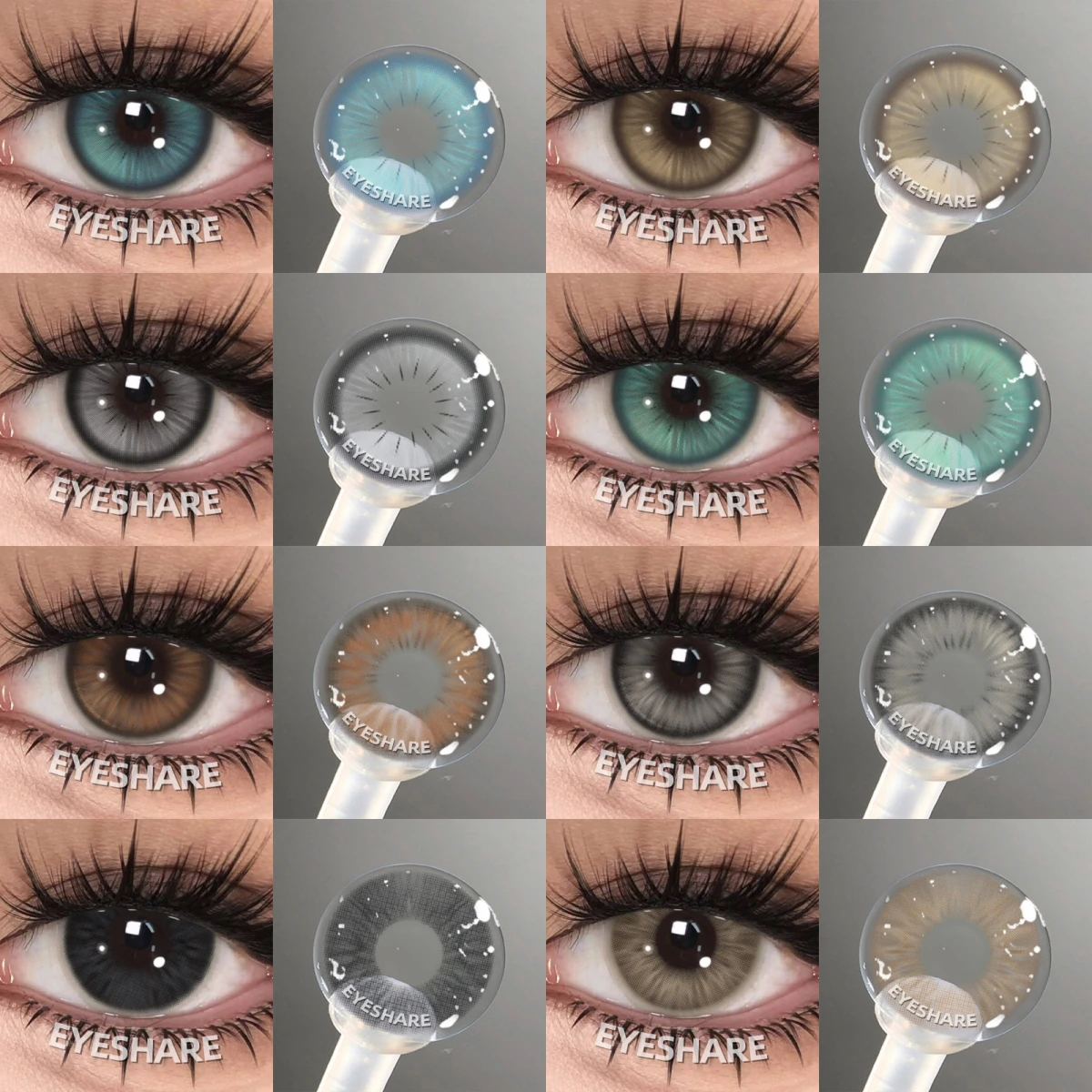 EYESHARE 1 Paar Farbige Kontaktlinsen Make-up Farbige Pupillen Kosmetik Grüne Kontaktlinsen Natürliche Pupillen Blaue Kontaktlinsen Braune Linsen