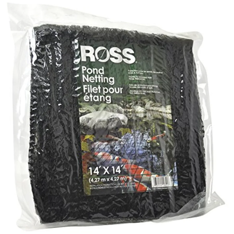 

16514 14 feet x 14 feet Pond Netting for Outdoor Water Features Keeps Leaves Out of Pond and Protects Fish and Aquatic Animals