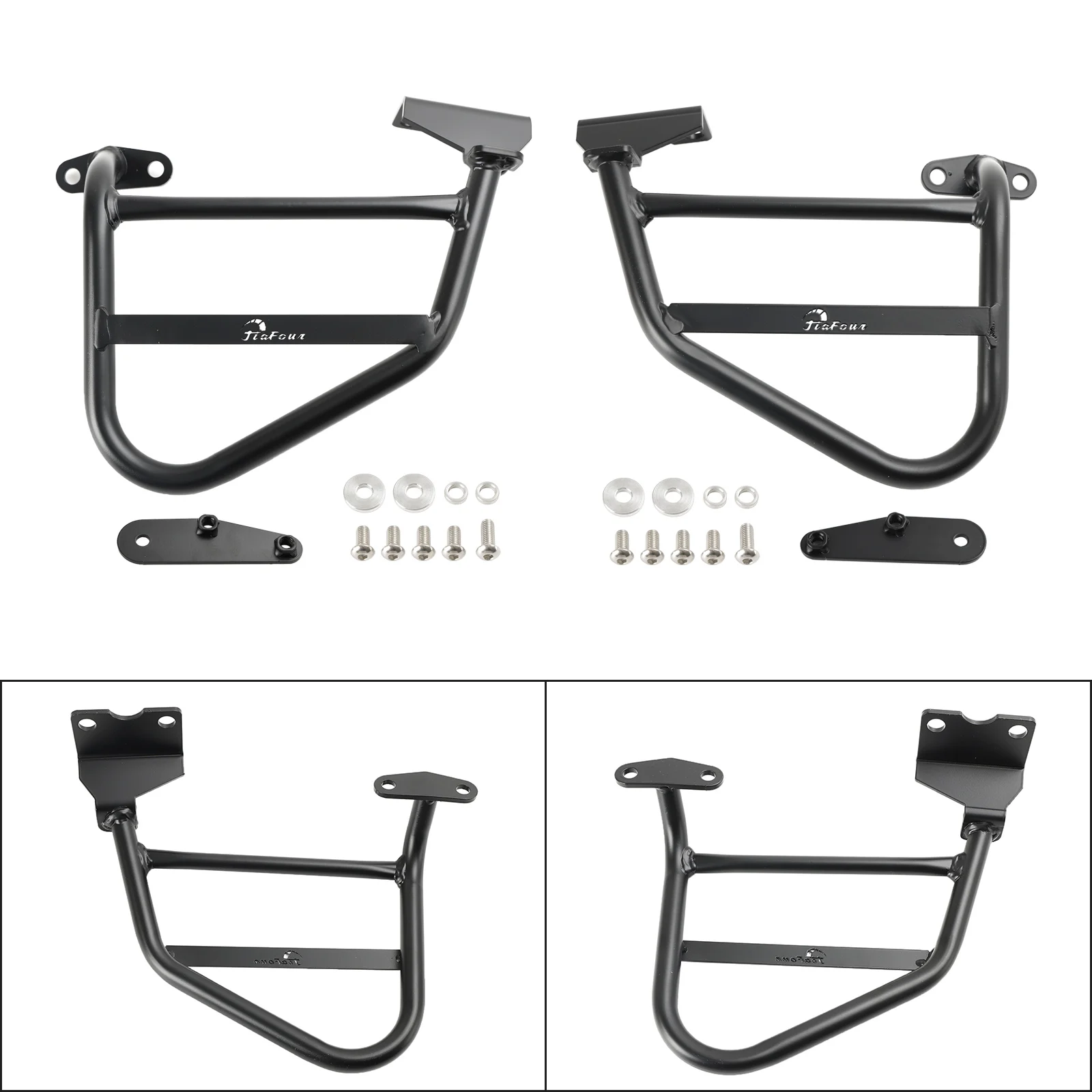 Topteng Luggage Rack Side Saddle Bag Mount Bracket For Tr Scambler Twin Cup 2017 2018 2019 2020 2021 2022 2023