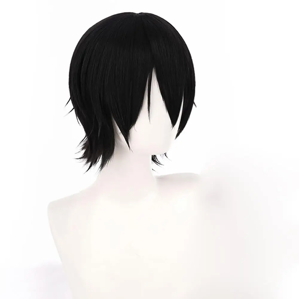 

Anime Izumi Miyamura Wig Black Short Curly Party Synthetic Hair Halloween Accessory Cosplay Props Men
