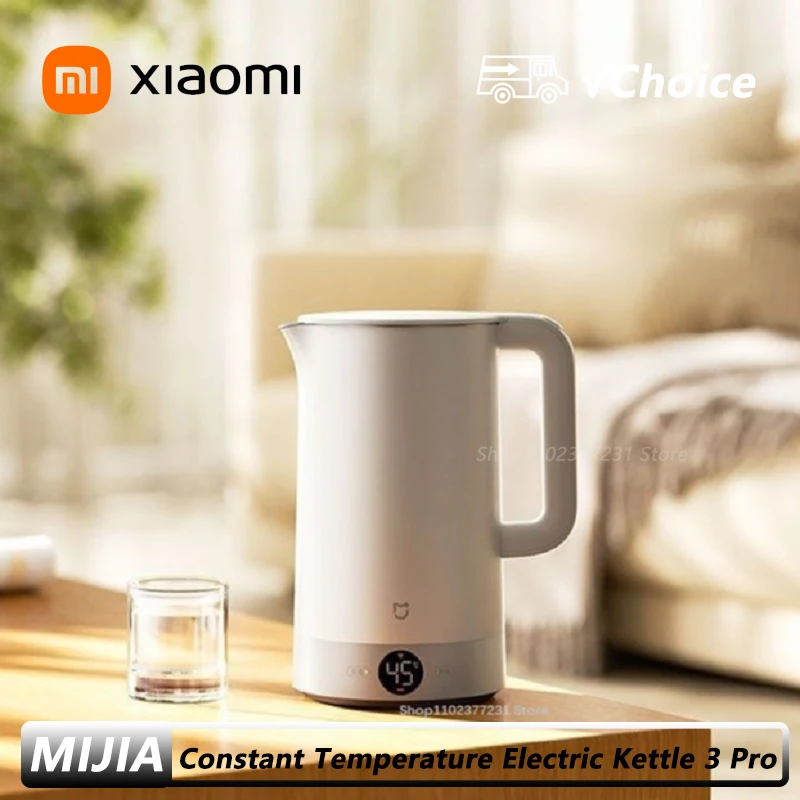 

Xiaomi Mijia Constant Temperature Electric Kettle 3 Pro 316L Stainless Steel 1800w Fast Heating 24-hour insulation 2L Mihome app