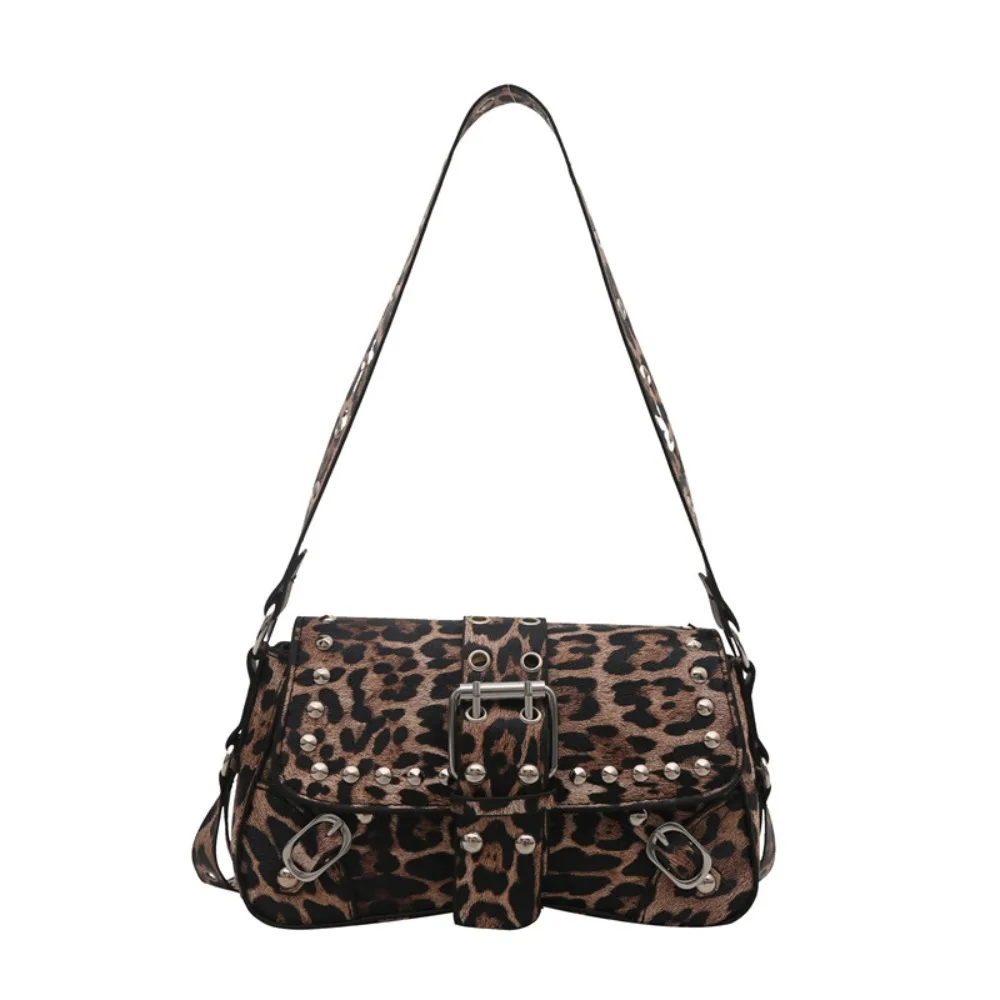 

Casual Punk Style Y2K Armpit Bag Sweet Cool American Style Rivet Shoulder Bag Handbag Large Capacity Tote Bag Party