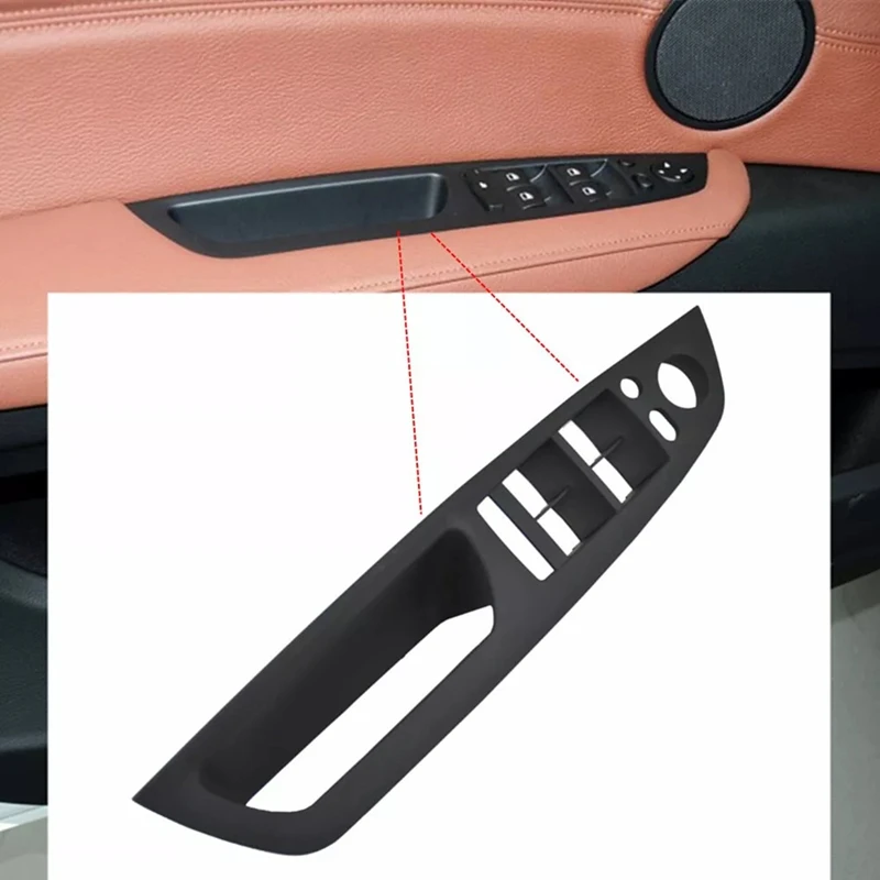 For BMW X5 E70 X6 E71 E72 LHD Inner Door Handle & Inside Panel Window Switch Cover Frame 51416975777 , 51416969401