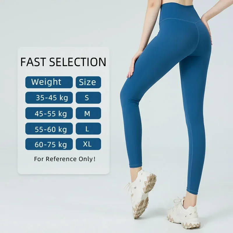 Naked Feel Yoga Leggings Buttock Lifting  Sports Tight Hidden Pockets At Waist Gym Fitness Leggings Women Sportswear