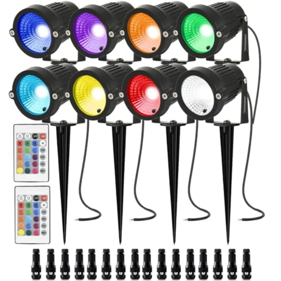 RGB Color Changing LED Landscape Spotlight Lights