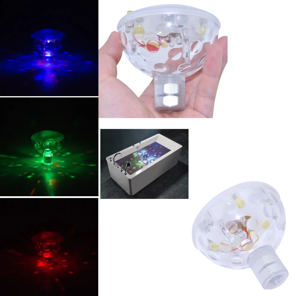 Floating Underwater Light RGB Submersible LED Disco Light Glow Show Swimming Pool Hot Tub Spa Lamp Bath Light