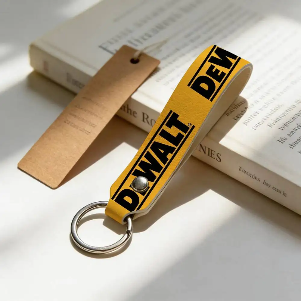 Motorcycle DEWALT Stainless Steel Key Chain Durable Key Holder Unisex Daily Gift Card Holder Charm