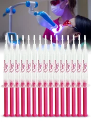 Teeth Whitening Gel Carbamide Peroxide Bleaching Tooth Whitener Gel Professional Clean Dental Bleach Gel Oral Care 3mlX6pcs