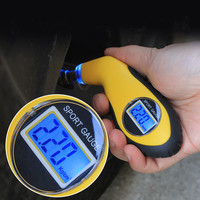 Auto Motorcycle Tyre Pressure Digital Meter Mini Diagnostic Tool Car Styling Detector Tire Pressure Gauge Portable LCD Display