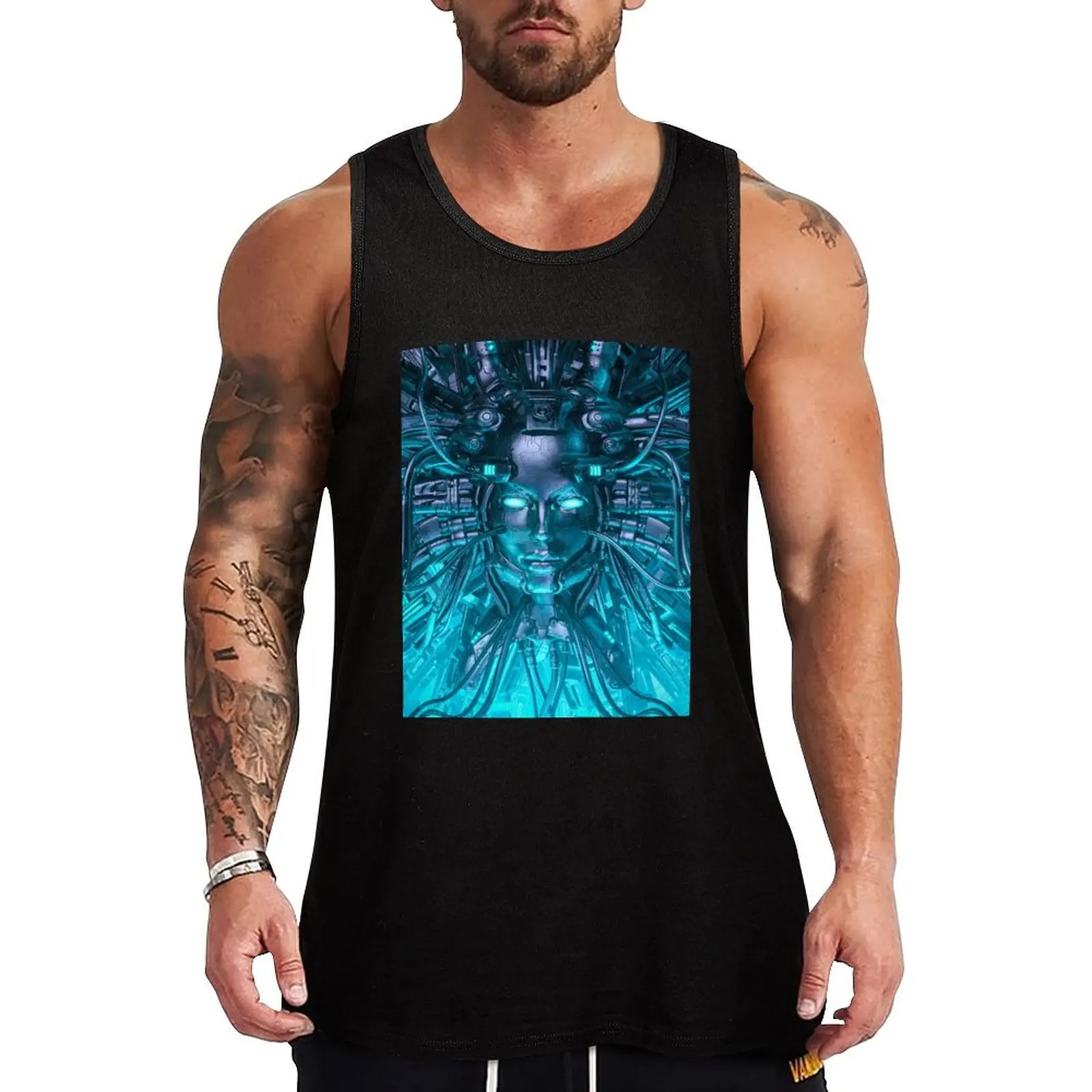 

Mind of the Machine Tank Top Body man Men's sports t-shirt man vest