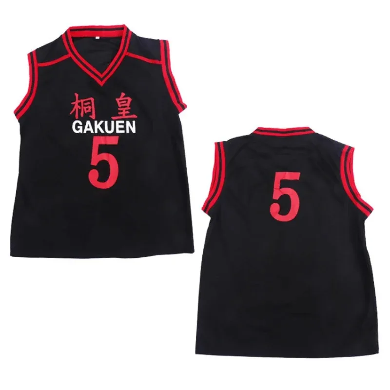

qq 123 Kuroko No Basket Basuke Косплей Костюм Школьная форма Aomine Daiki Джерси Спортивная одежда Футболка Шорты Комплект Карнавальная вечеринка Dr