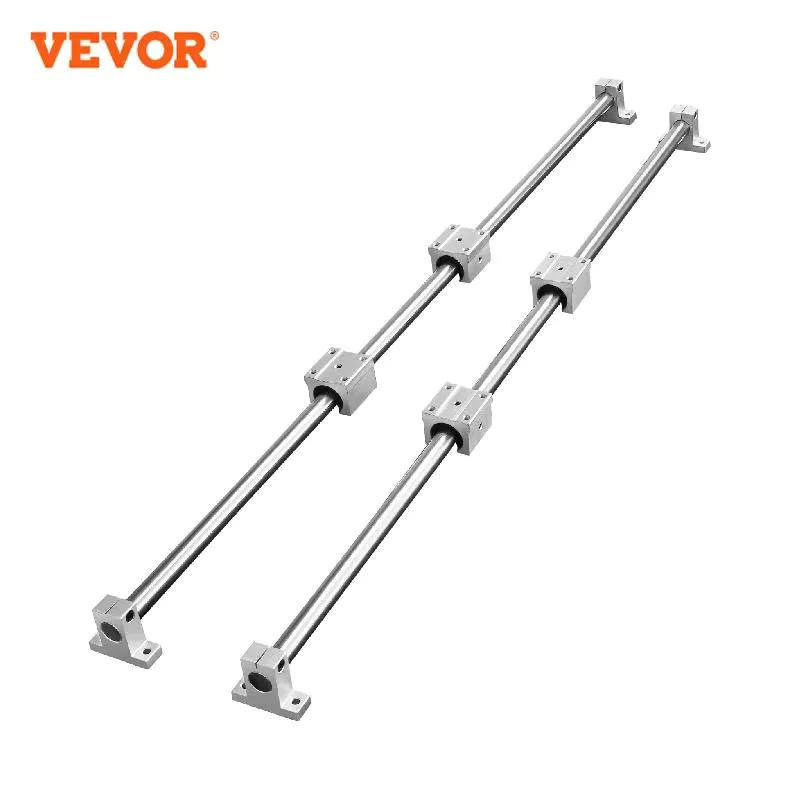 

VEVOR SFC 2PCS Linear Guide Rails SFC16 SFC20 1000/2000mm & 4 Slide Blocks High Load-Bearing for DIY CNC Routers Lathes Mills