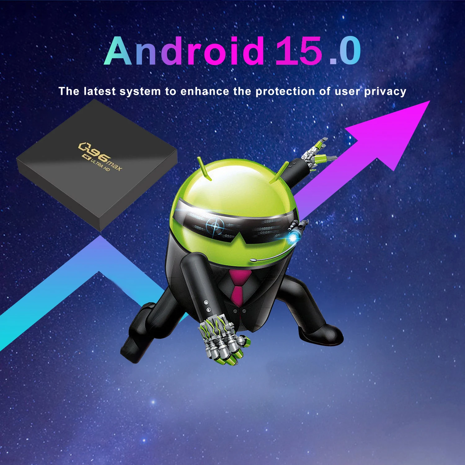 Q96 Max 4K Android TV Box 8GB 128GB IPTV