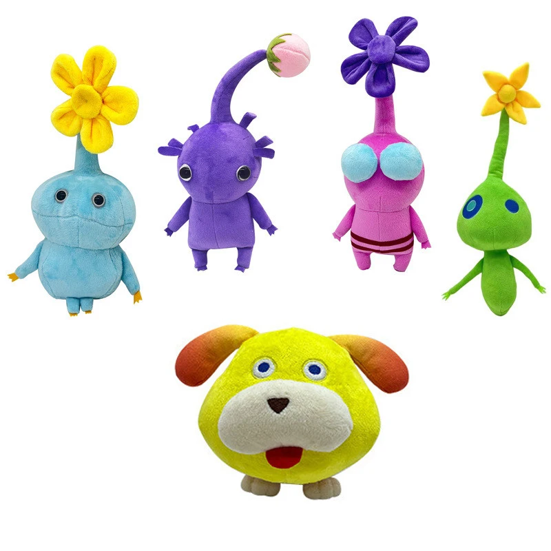 Cartoon Ice Pikmin Plush Toys Cute Soft Animal  Oatchi Dog Stuffed Dolls Home Room Decor  For Kid Boys Birthday Christmas Gifts