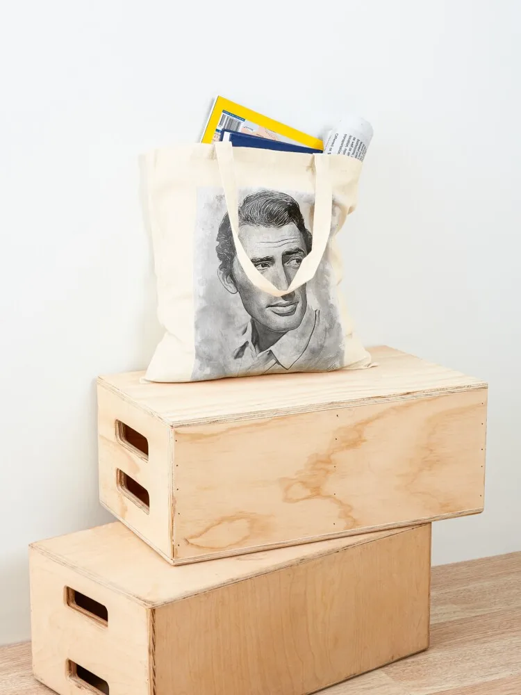 Gregory Peck Art - ألوان مائية bw - D30 حقيبة حمل حقائب قابلة لإعادة الاستخدام حقيبة نسائية