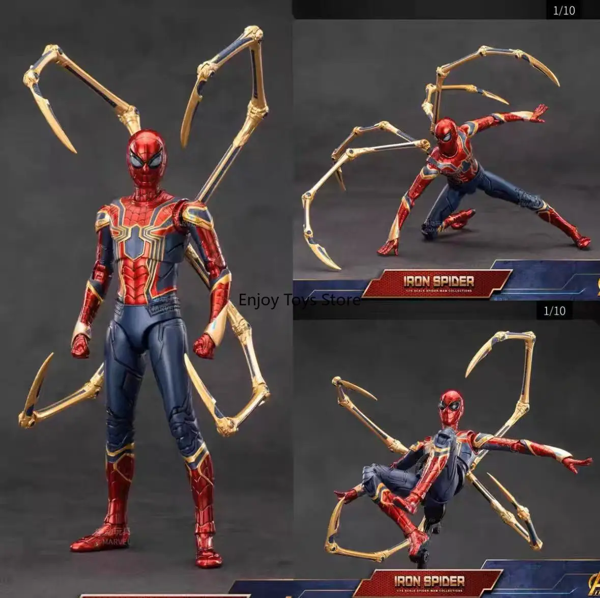 

In Stock Iron Spider 10th Anniversary Edition Iron Spider 2.0 Version Spot