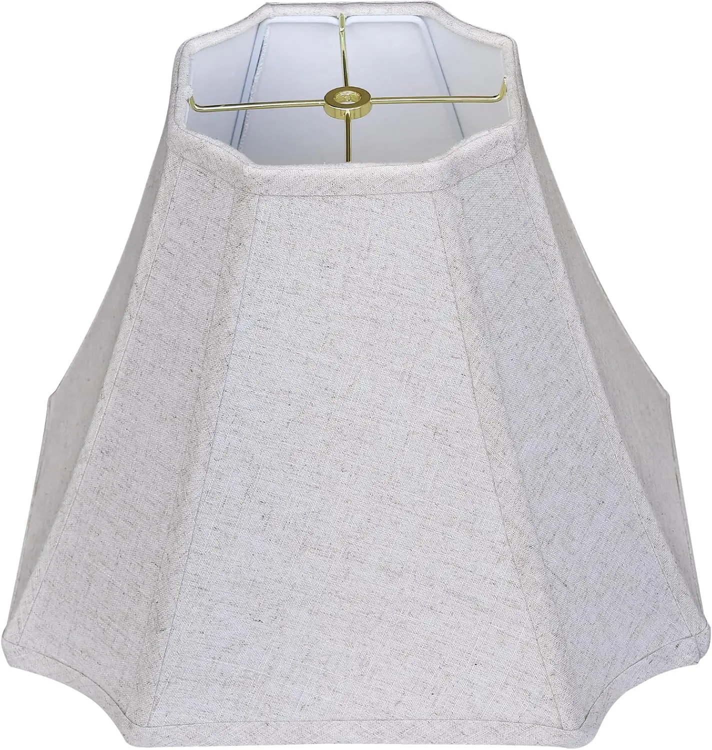 

Bell Lamp Shades, 6.5"x13"x10.5"(Spider) Rectangle Modern Lampshade for Table and Floor Lamps, Fabric Linen Hand Crafted
