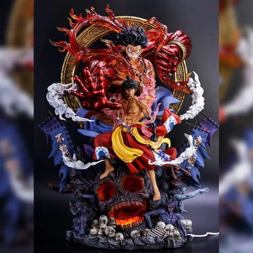 One Piece Luffy Figure Gear 4 Figure Pirate king Luffy doll Statue Manga Figures GK Anime Action Figurine Collection kids Toys