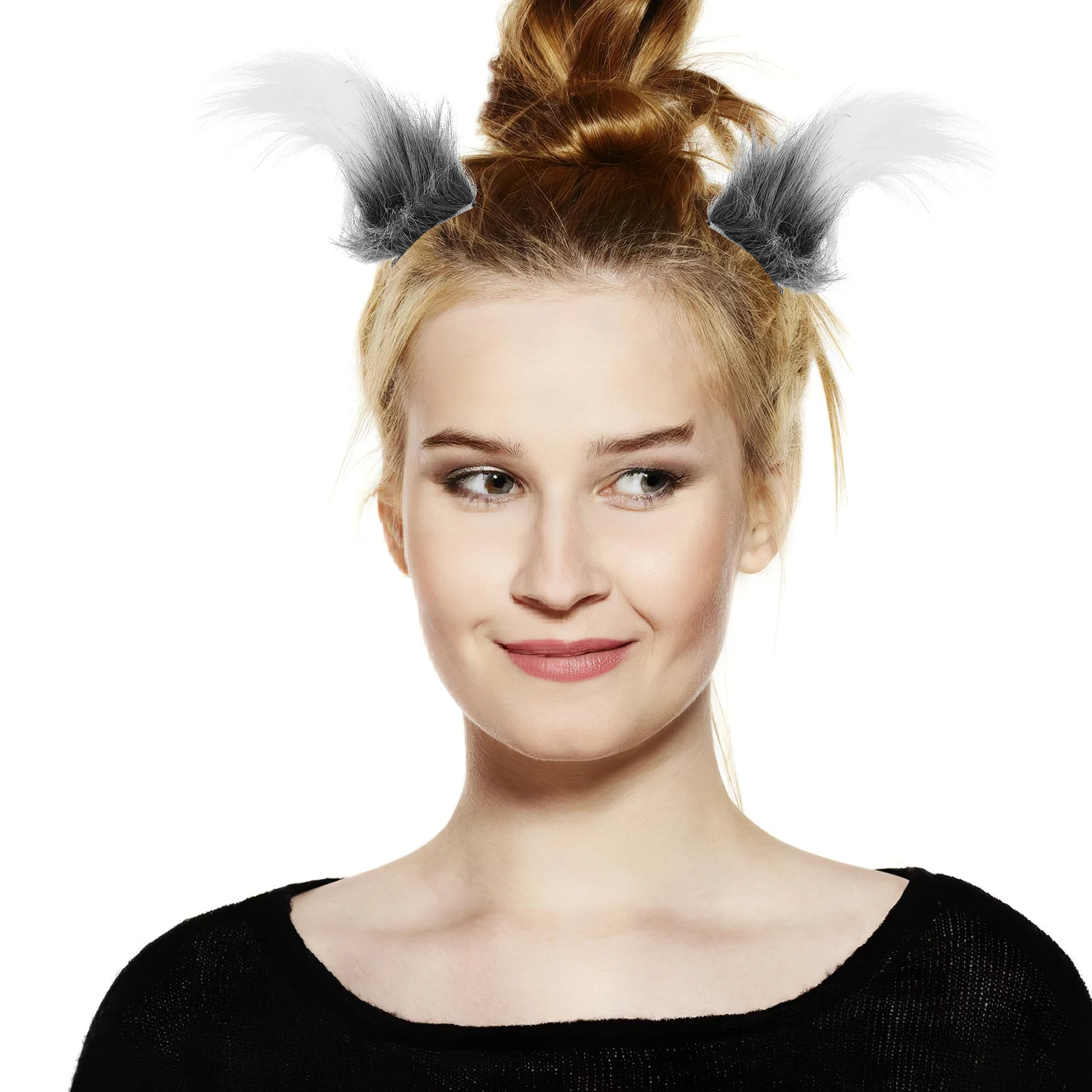 

1 Set Cat Ears Tail Set Long Lightweight Cosplay Costume Accessories For Halloween Role Play Kawaii Furry