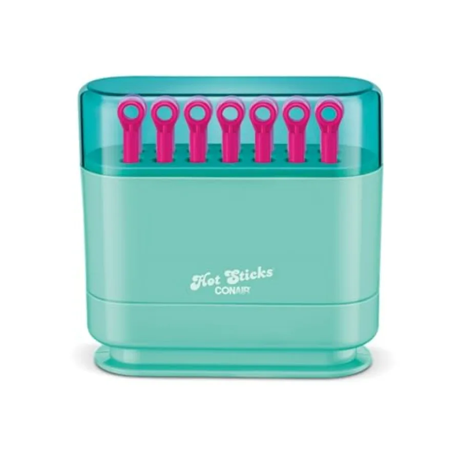 

Silicone Hot Rollers for Women, 14 Assorted Hot Sticks Hair Curlers with No Roller Clips Needed, 85-Second Heat-Up, For All Hai