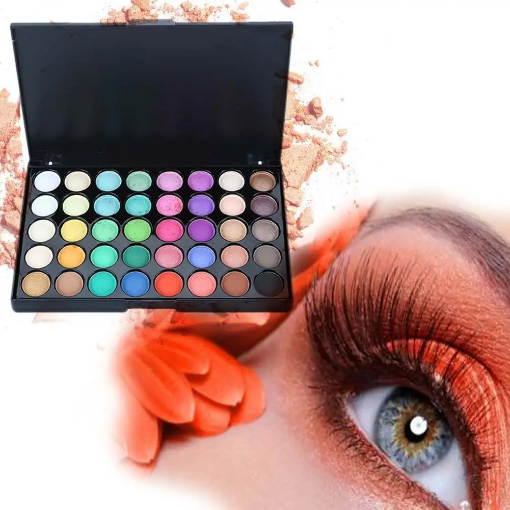 40 Màu Matte Eyeshadow Palette Lấp Lánh Màu Mắt Chống Thấm Nước Bền Trang Điểm Lắc Chân Nữ Thời Trang Phụ Nữ Làm Đẹp Mắt