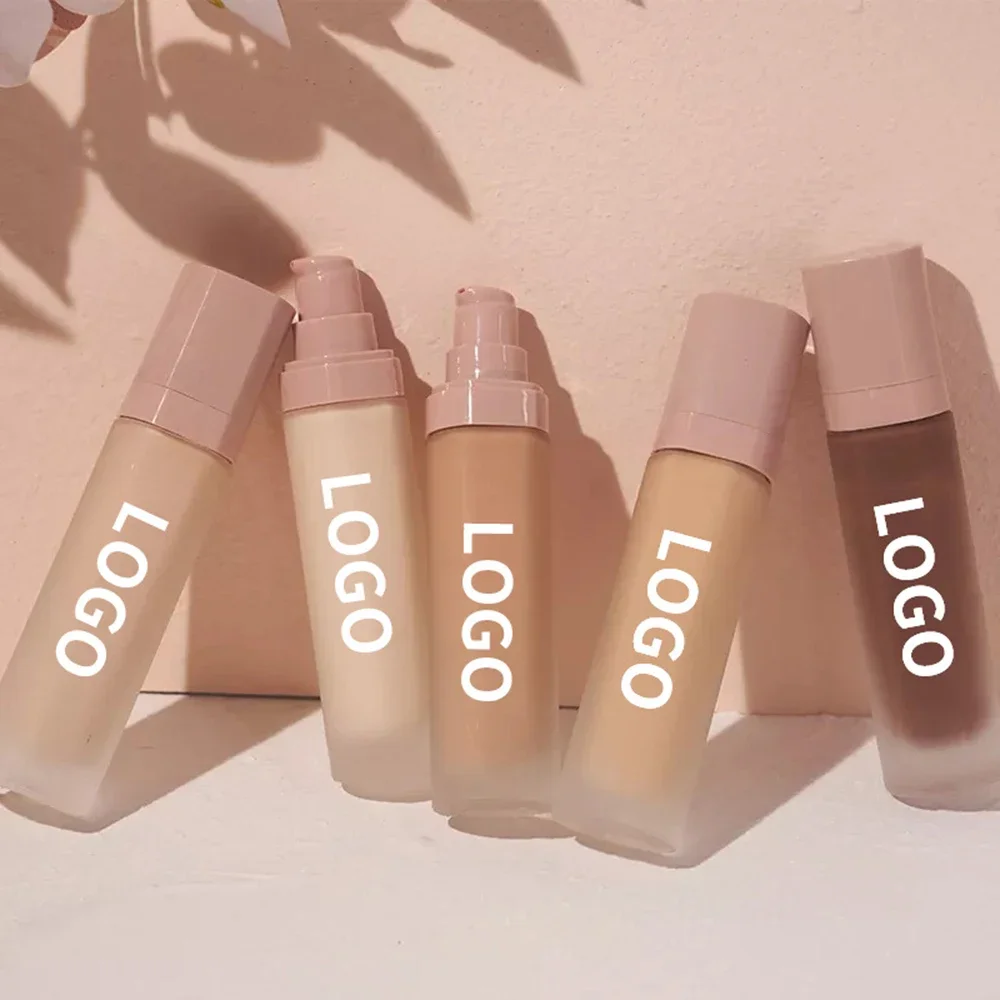 Grausamkeit frei lang anhaltende Öl kontrolle flüssige Grundierung Private Label Concealer Gesicht Make-up Foundation benutzer definierte Logo